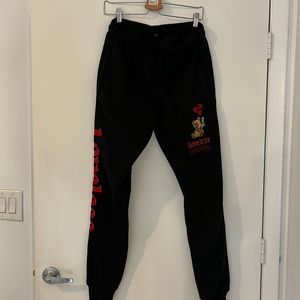 Graphic joggers
